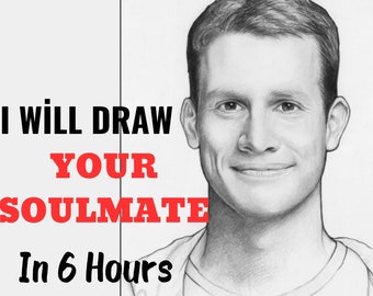 Soulmate Drawing,  6 hours Delivery. Artistic Psychic Drawing Reading Love, Love Reading