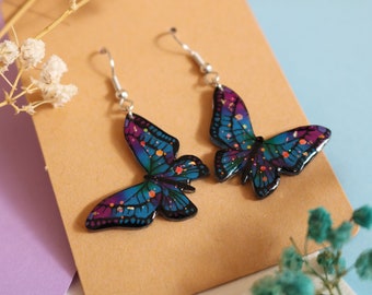 Magical Color Butterfly Drop Earring