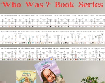 Who Was Biography Book Series Wall Timeline, Printable homeschool timeline, Covers 223 of the Who Was books, 30 pages, Book of Centuries