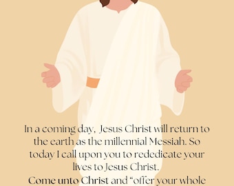 Citation du président Nelson LDS Conférence générale 2024, Deux tailles, téléchargement numérique, Consacrez votre vie à Jésus-Christ, Cadeau de la Société de Secours