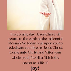 LDS President Nelson Quote General Conference 2024, Two sizes, digital download, Rededicate your lives to Jesus Christ, Relief Society Gift