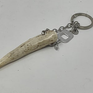 Handmade Antler Tip Keychain