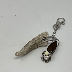 Antler Tip Keychain with free old key