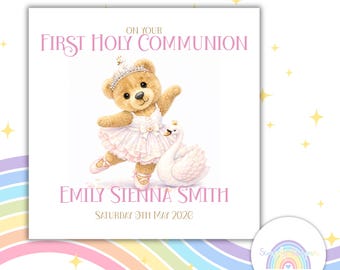 Personalised First Holy Communion Card – Special Blessings Keepsake