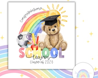 Primary School Leaver 2026 Card | Personalised Graduation Card UK | Year 6 Keepsake