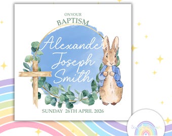 Baptism, Christening Card | Baby Baptism | Religious Greeting Gift  | Godchild | Keepsake |  Dedication
