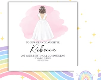 Personalised First Holy Communion Card – Special Blessings Keepsake