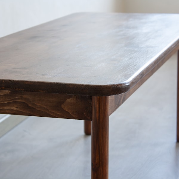 Table basse de style vintage en bois massif
