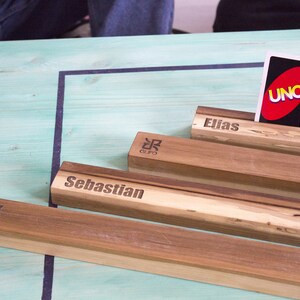 Porte-cartes à jouer en bois, Uno, Mémoire 44, organisateur de jeux de société