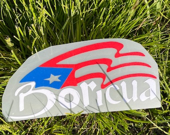 Puerto Rico Flag Boricua Waterproof Vinyl Sticker Decal Great For Cars