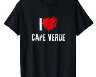 I Love Cape Verde T-Shirt: Verdean Pride Gift