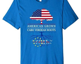American Grown Cape Verdean Roots Tshirt, American Cape Verdean Tshirt, Cape Verdean Root