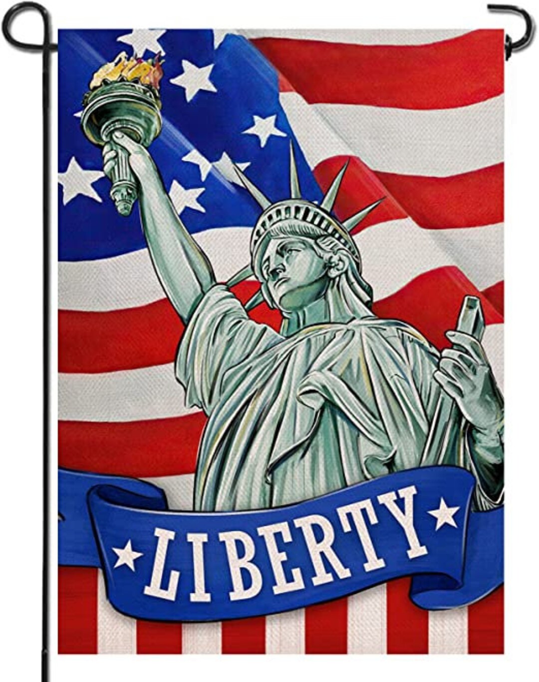 Statue of Liberty Garden Flag Independence Day Garden Flag Etsy