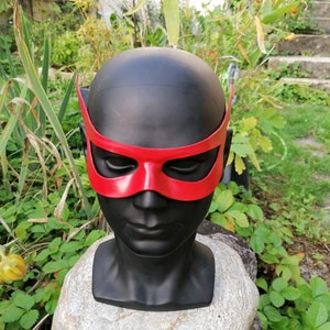 Leather &quot;Flash&quot; Superhero Mask, Version 2