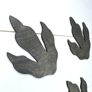Dinosaur Footprints, Raised Wooden Dino Footprints, Dino Tracks For Kid's Bedroom Wall, Kids Wall Decor, DNO