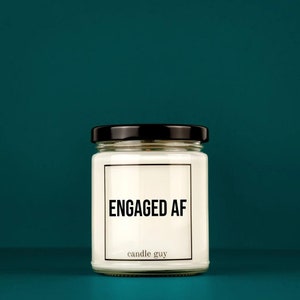 candle guy Scented Candle | Engaged AF | Gift for Him | Gift for Her | Funny Candle | Premium Soy Wax Scented Candle