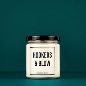 candle guy Scented Candle | Hookers & Blow | Gift for Him | Gift for Her | Funny Candle | Premium Soy Wax Scented Candle