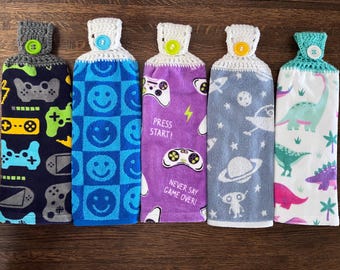 Fun Hanging Hand Towels For Kids
