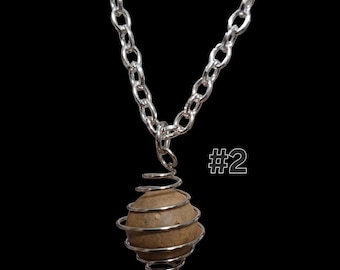 Antique Marble pendant necklace Hand Made Clay Vintage Toy