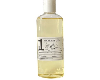 No1 Massage oil unscented for sensitive and dry skin.