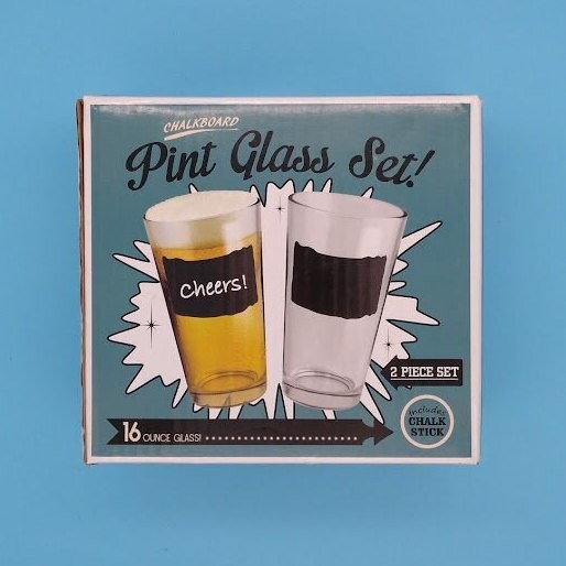 Red and Yellow Beer Cups with name chalkboard