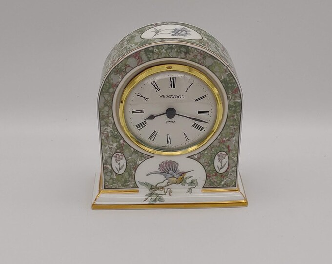 Wedgwood Mantle/table Clock Humming Birds Etsy
