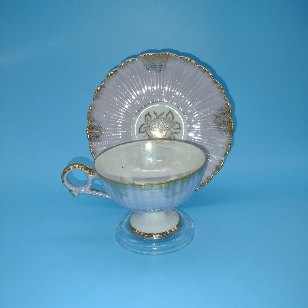 LEFTON CHINA, Tea Cup & Saucer, Hand Painted, 20336 - Etsy