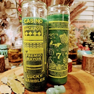 Lucky Gambler 7 Day Candle Service-Intended to enhance luck and success in games of chance and financial ventures.
