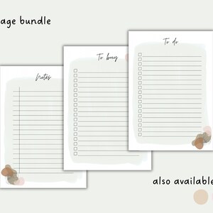 BACK TO SCHOOL Printable List Bundle to Do List to Buy - Etsy