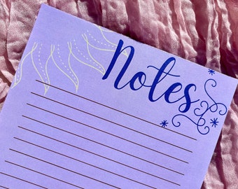 Rapunzel Stationery | Cute Princess Purple Fairy Tale Paper Stationery Notepad Writing Memopad