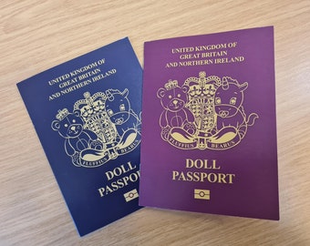 Personalised Doll Passport: Custom Photo Keepsake