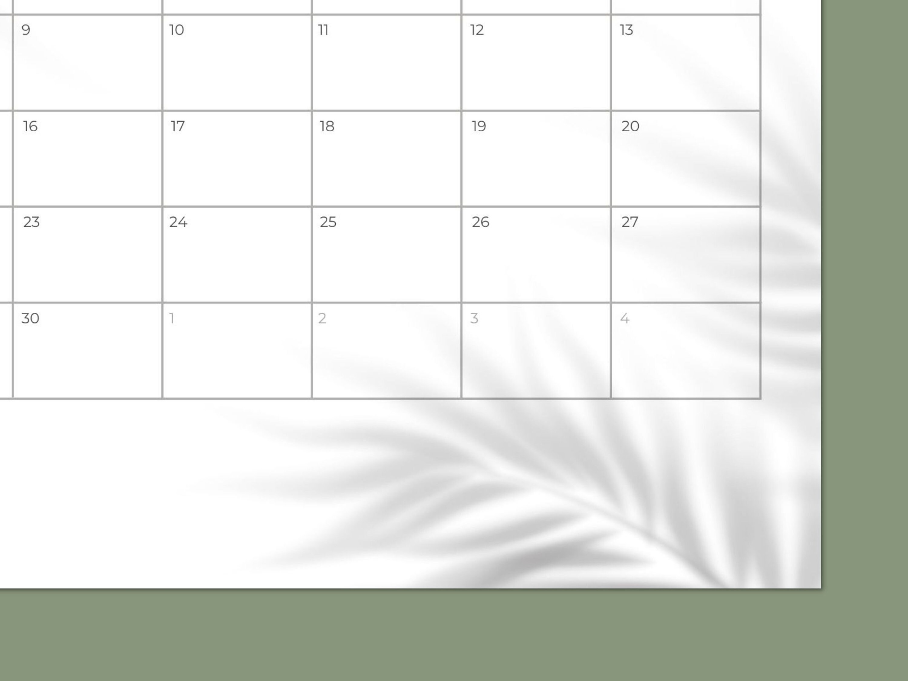 November 2021 Printable Calendar, Minimalist Monthly Calendar - Etsy