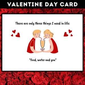 Romantic Valentine's Day Card, Anniversary, For Boyfriend, Girlfriend, Love