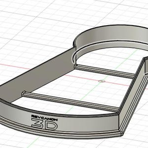 3d model of the 7.5 inch homecoming cutter with crossbars