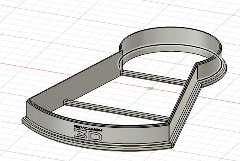 3d model of the 7.5 inch homecoming cutter with crossbars