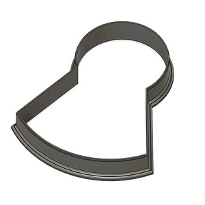 3d model representation of the standard homecoming mum cookie cutter