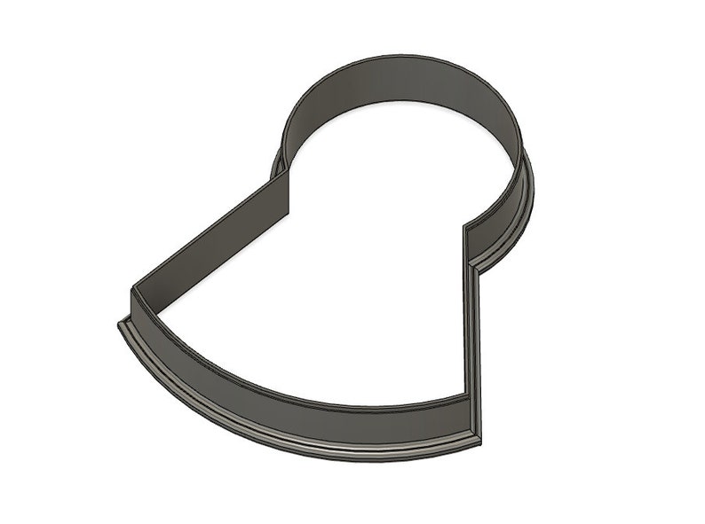 3d model representation of the standard homecoming mum cookie cutter