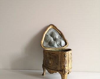 アンティーク 19 世紀フランス ナポレオン 3 世の小さな宝石箱、ルイ