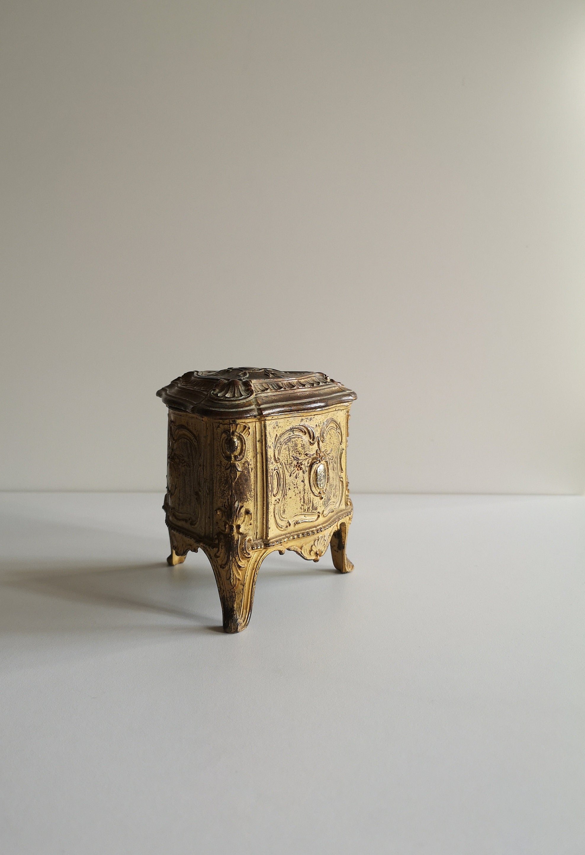 アンティーク 19 世紀フランス ナポレオン 3 世の小さな宝石箱、ルイ