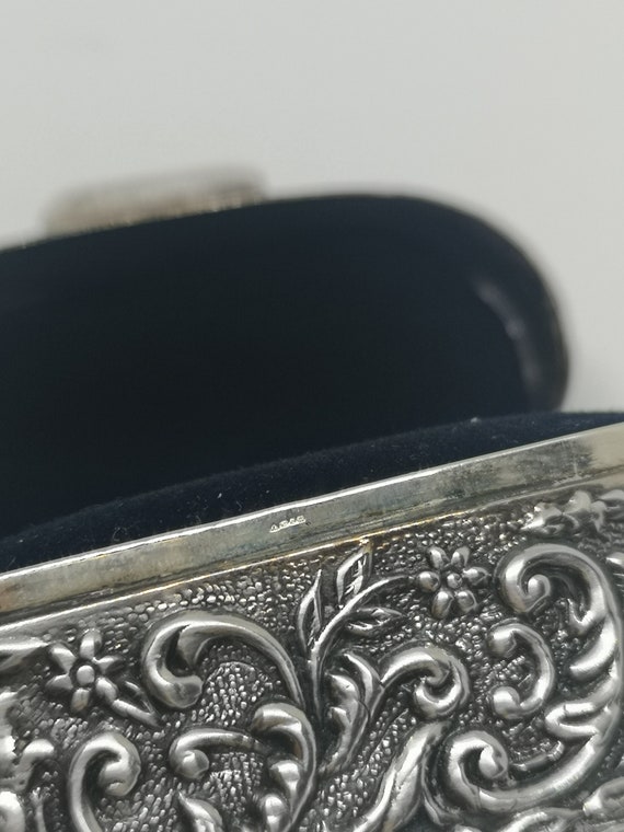 Vintage beautiful silver ring box - image 10