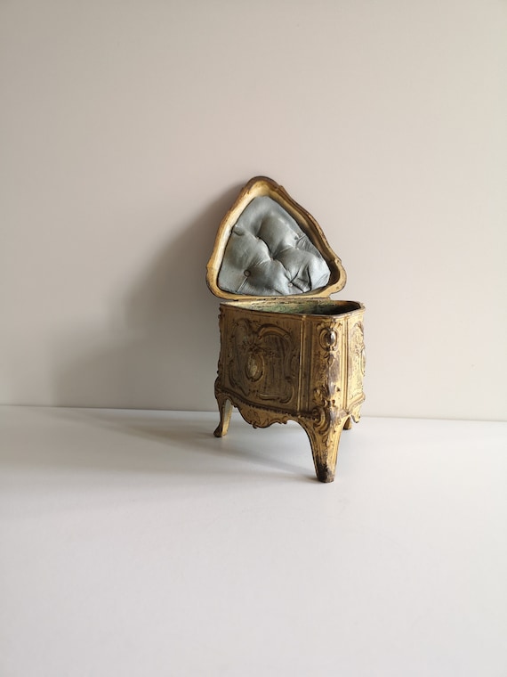 アンティーク 19 世紀フランス ナポレオン 3 世の小さな宝石箱、ルイ