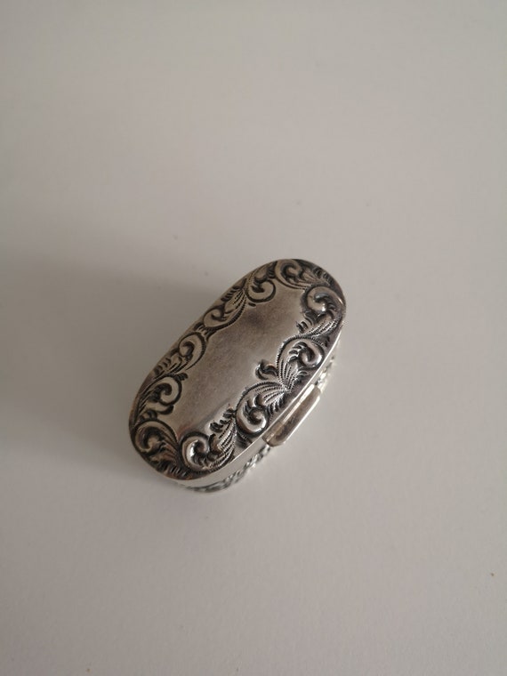 Vintage beautiful silver ring box - image 8