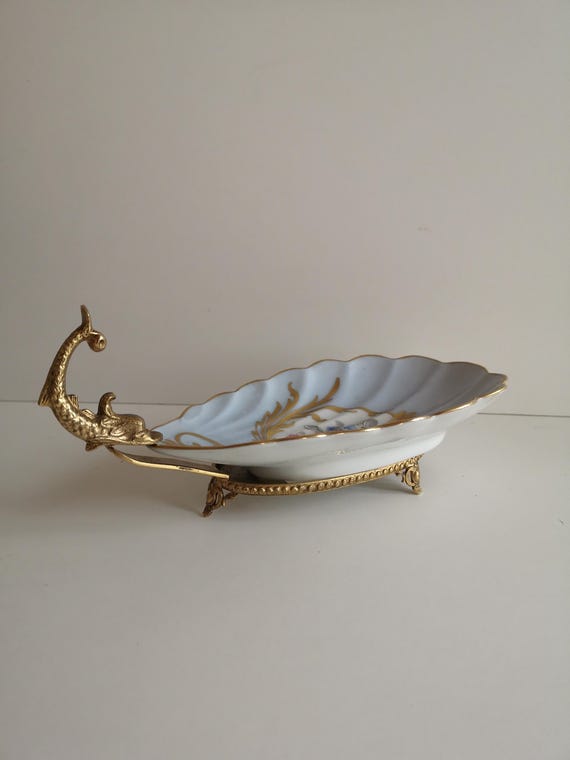 antique brass display stand