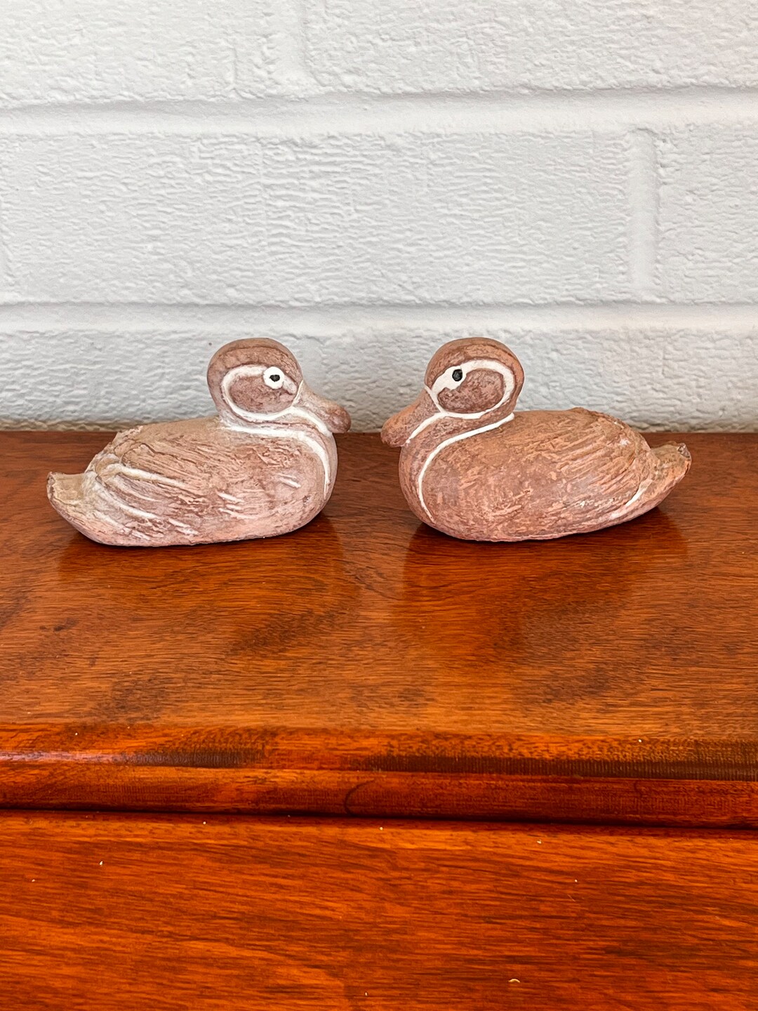 Lot of 2 Adorable Isabel Bloom Stone Duck Sculptures Etsy