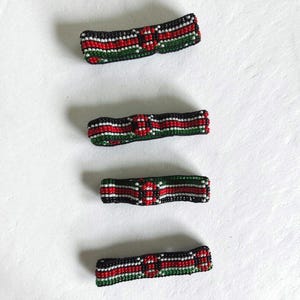 Kenyan Flag Stretchy Beaded Bracelet |