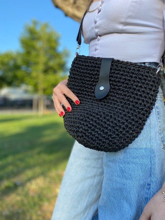 Sac Femme Sac En Crochet Beige Lilbitty - Grand Sac De Plage Tendance Sac Tricot Tendance