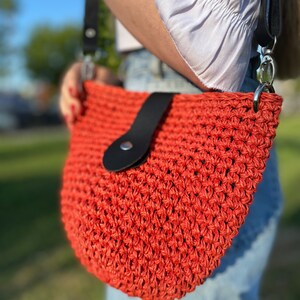 Straw bag, Market Bag, Crochet Shoulder Bag, Summer Beach Bag, Shoulder Bag, Beige Bag, Beach Bag, Raffia bag, Straw Bag, Knitted Bag Red