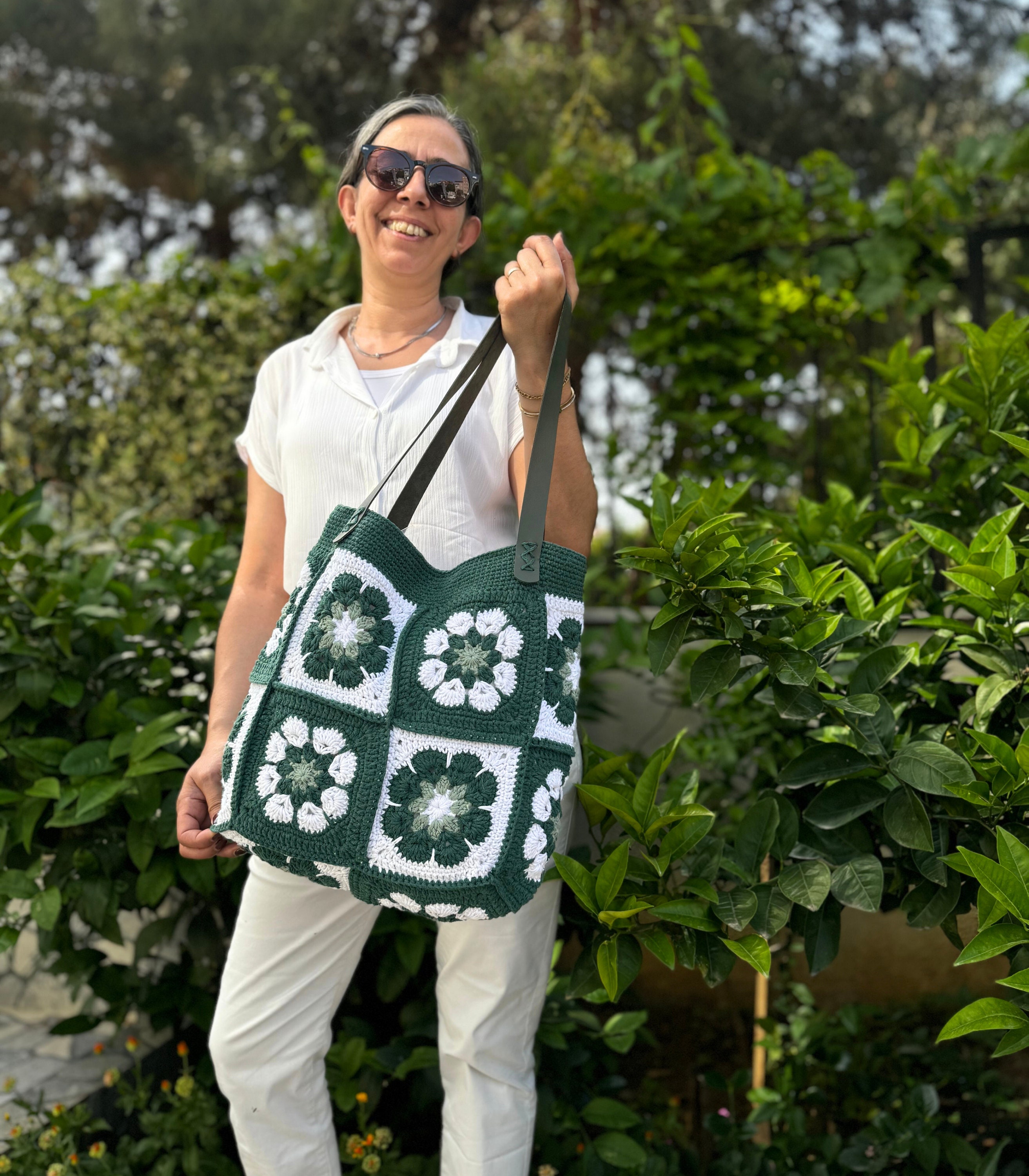【PORTERNA】Granma square tote bag GRANNY SQUARE TOTE & Wallet Plastic Canvas Pattern Book ~ 2