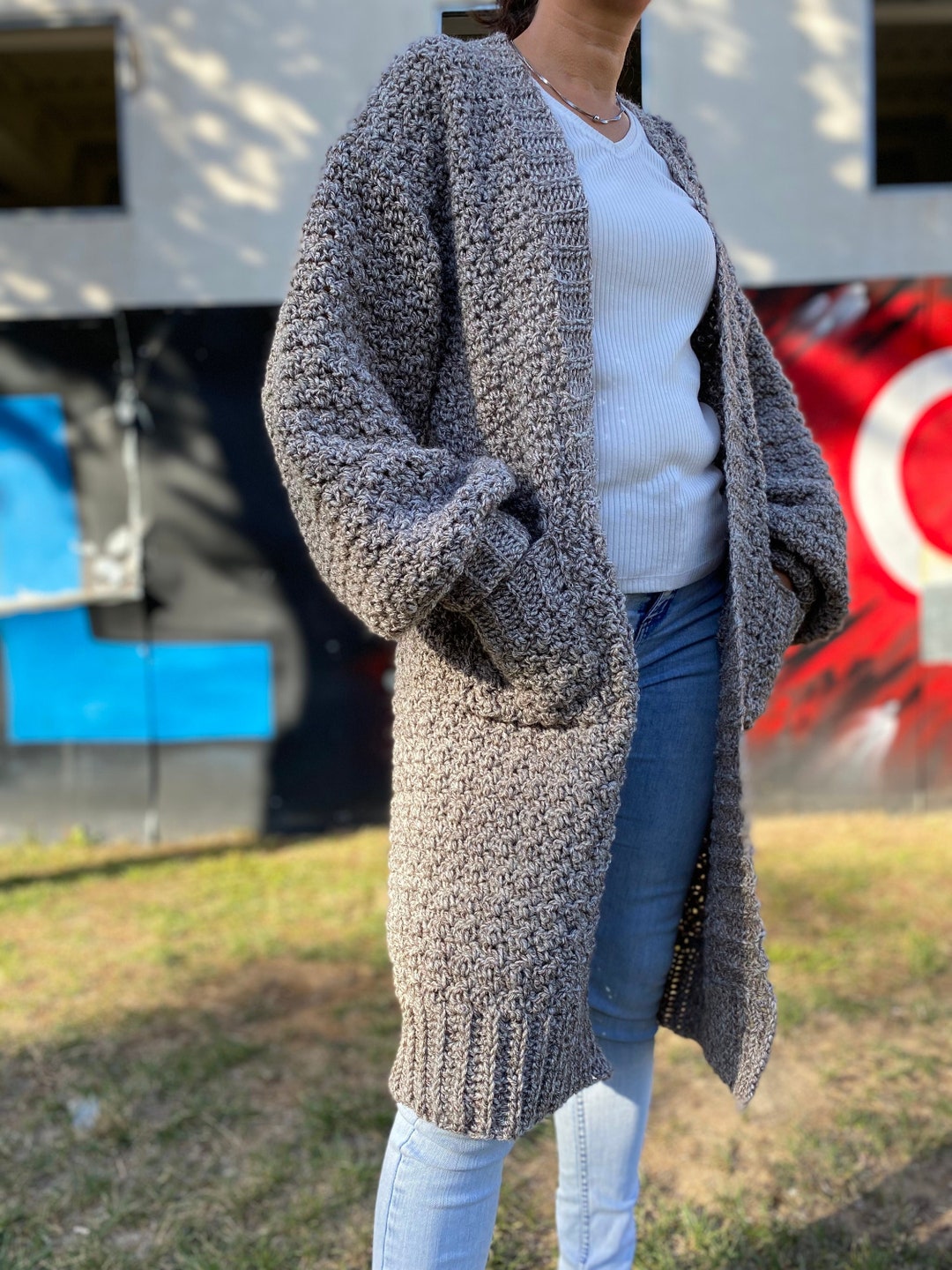 Cardigan Sweater Boho Style Cardigan Woman Cardigan Long Cardigan Chunky Knit Sweater Open Frontcoat Crochet Sweater Oversize Coat Etsy