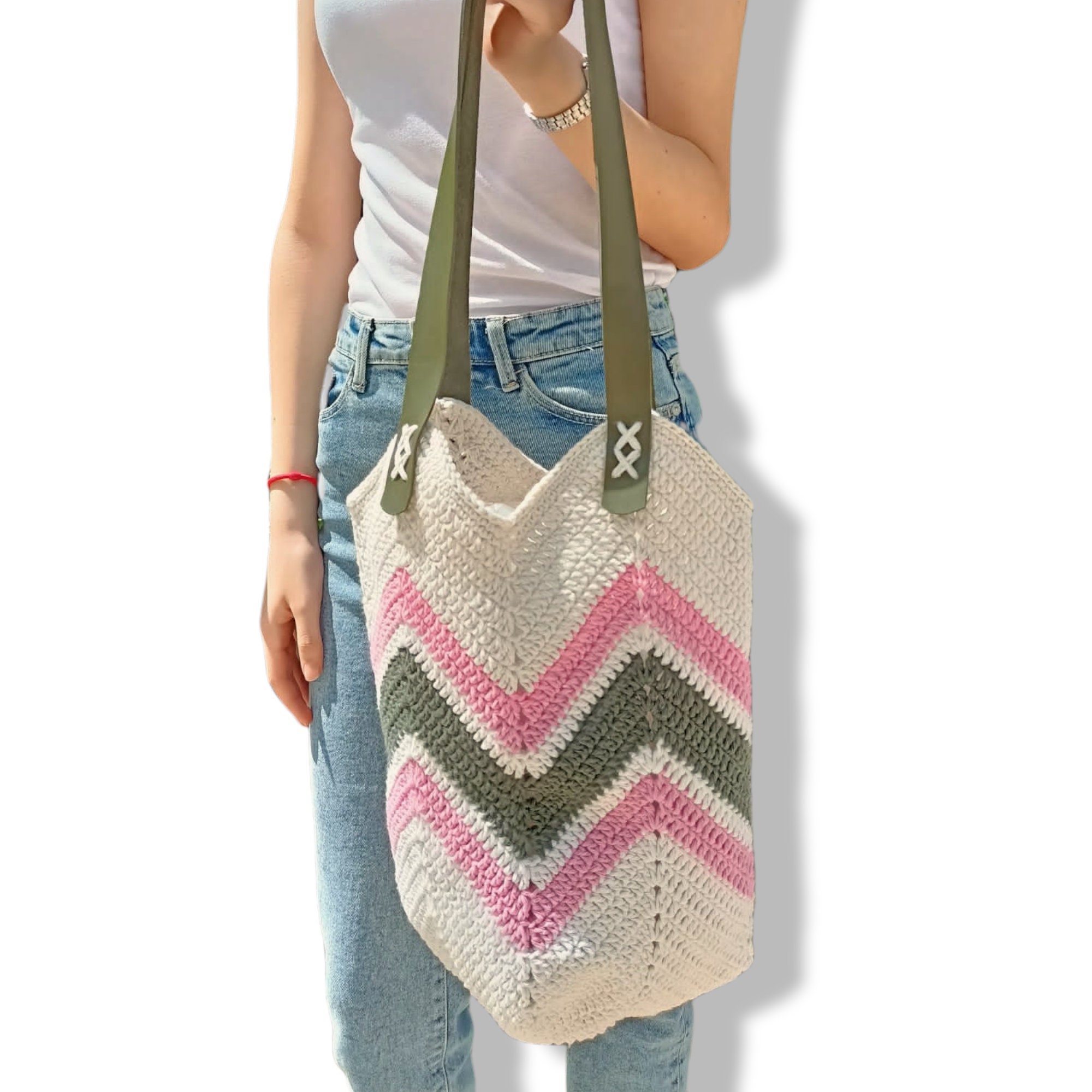 Crochet Bag, Handmade Woman Shoulder Gift For Birthday, Boho
